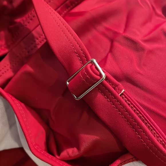 AQUA Eve red tankini swimsuit top 14W NWT - Picture 4 of 7